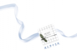 创意手绘扁平风格合成蓝色质感彩带