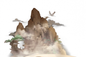 中国风手绘山