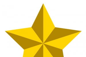 矢量图五角星立体小图标 高清PNG透明免扣设计素材免费下载