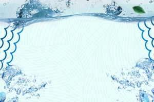 夏季清凉饮料柠檬水气泡背景
