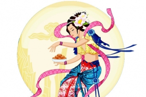 中秋节之嫦娥奔月装饰