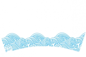 矢量海浪纹理蓝色粗线条