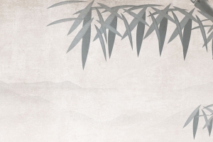 水墨中医养生医药H5背景素材