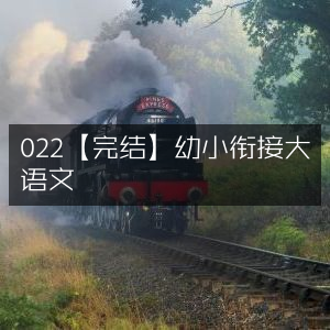 2022【完结】幼小衔接大语文课程
