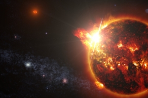 爆炸的星球图片