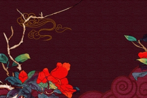 一枝花一只鸟
