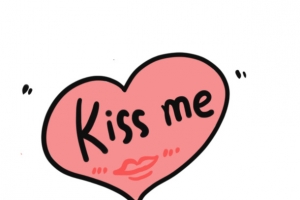 kiss me 爱心气球