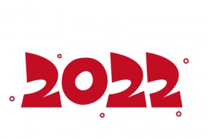 红色2022艺术字