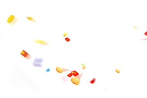 新年漂浮金色装饰