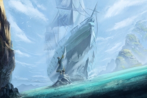 海 船 艺术 DOTA2 4K游戏壁纸
