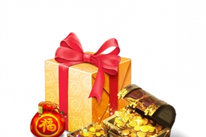 礼物盒宝箱素材