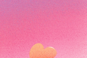 情人节手绘插画海报背景模板