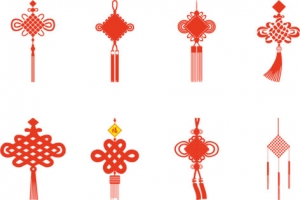 红色中国结矢量元素