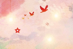 五四青年节青少年H5背景素材