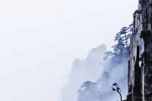 手绘山水风景插画