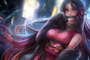 灶门祢豆子Nezuko 4k动漫壁纸