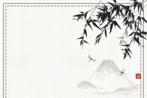 水墨画黑白中国风水墨墨迹背景
