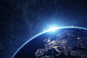 星光月球背景图片