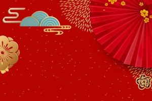 红色新年春节背景图