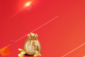 双11抢红包金币几何橙色banner