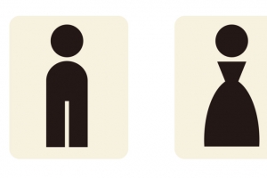 洗手间男女指示矢量