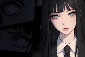火影忍者雏田职场ol风3440x1440带鱼屏壁纸