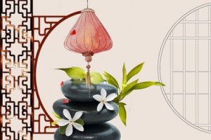 中国风简约边框banner