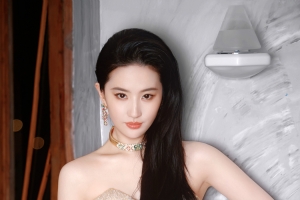 刘亦菲抹胸长裙4k手机壁纸竖屏美女