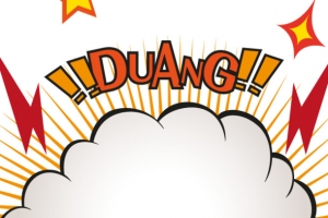 卡通爆炸边框