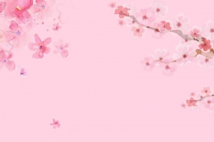 表白日爱你桃花活动粉色H5背景素材