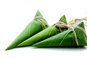 绿色清新香糯粽子