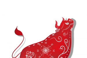 牛年剪纸元素千