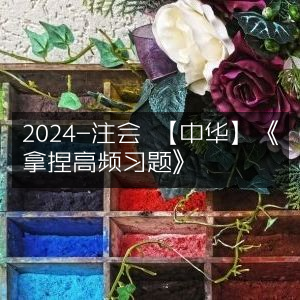 2024注会中华攻略，《高频习题精准拿捏》