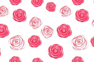 浪漫玫瑰手绘花纹背景banner