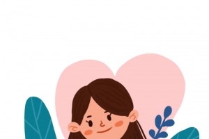 母婴，母亲节，手绘