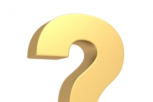 金色立体符号特大问号图片素材