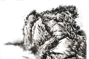 山水画海报素材元素