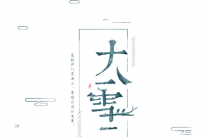 大雪节气简约海报