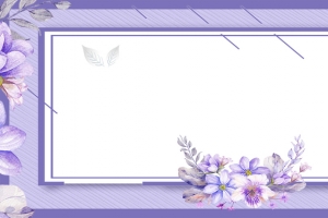 新品淡紫色小清新文艺淘宝天猫banner