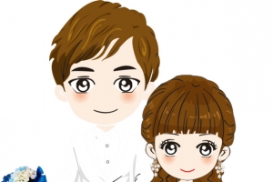 美丽新郎新娘情人节高清PNG透明图片设计素材免费下载