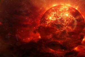 高级感背景 夜空 星体 太阳