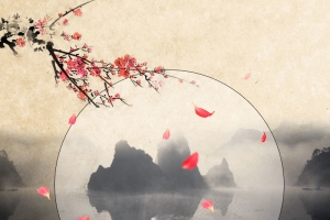 中国风背景促销主图