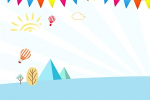 六一儿童节卡通童趣banner