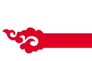 红色丝带彩带中国风花纹