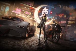 王牌竞速 美女 跑车 摩托 4k高清壁纸