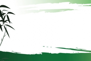 校园中国风绿色渐变海报banner