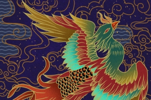 国风，国潮，手绘，竖版