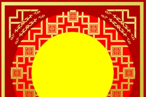 御月金秋背景图片