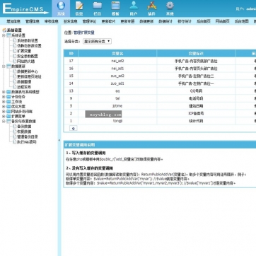 帝国CMS整站模板：新闻博客资讯，HTML5响应式，自适应手机与PC后台功能
