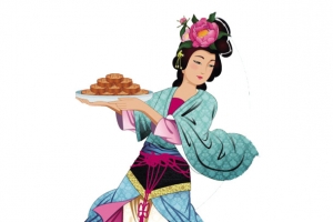 嫦娥端月饼